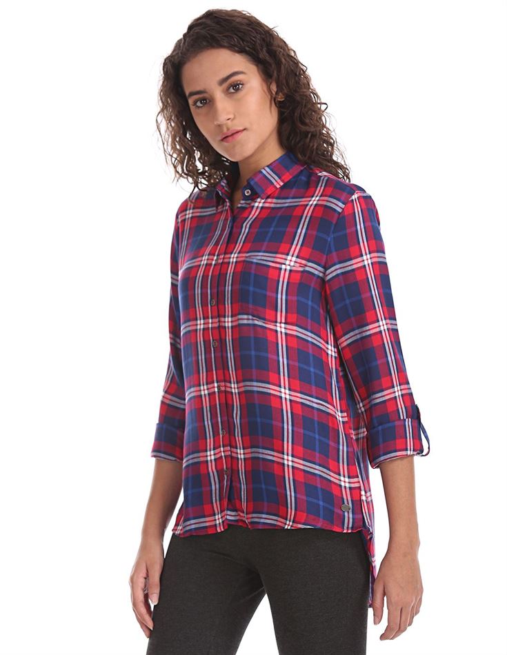 U.S. Polo Assn. Women Checkered Casual Wear Shirt